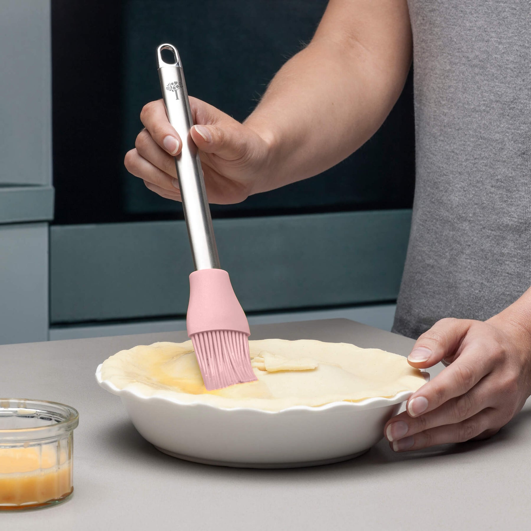 Silicone Basting Brush with Stainless Steel Handle
