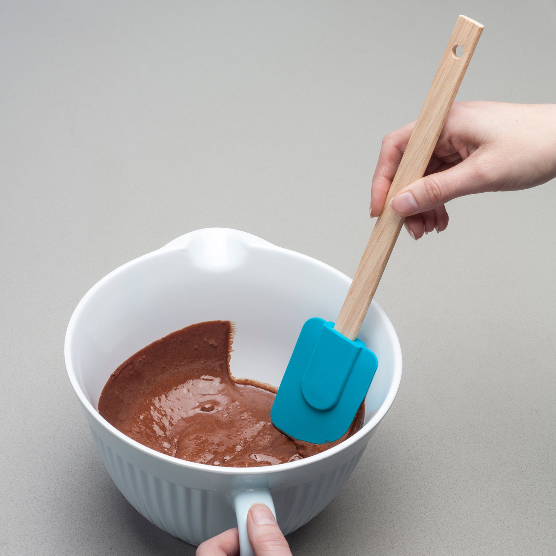 Silicone Spatula with Wooden Handle