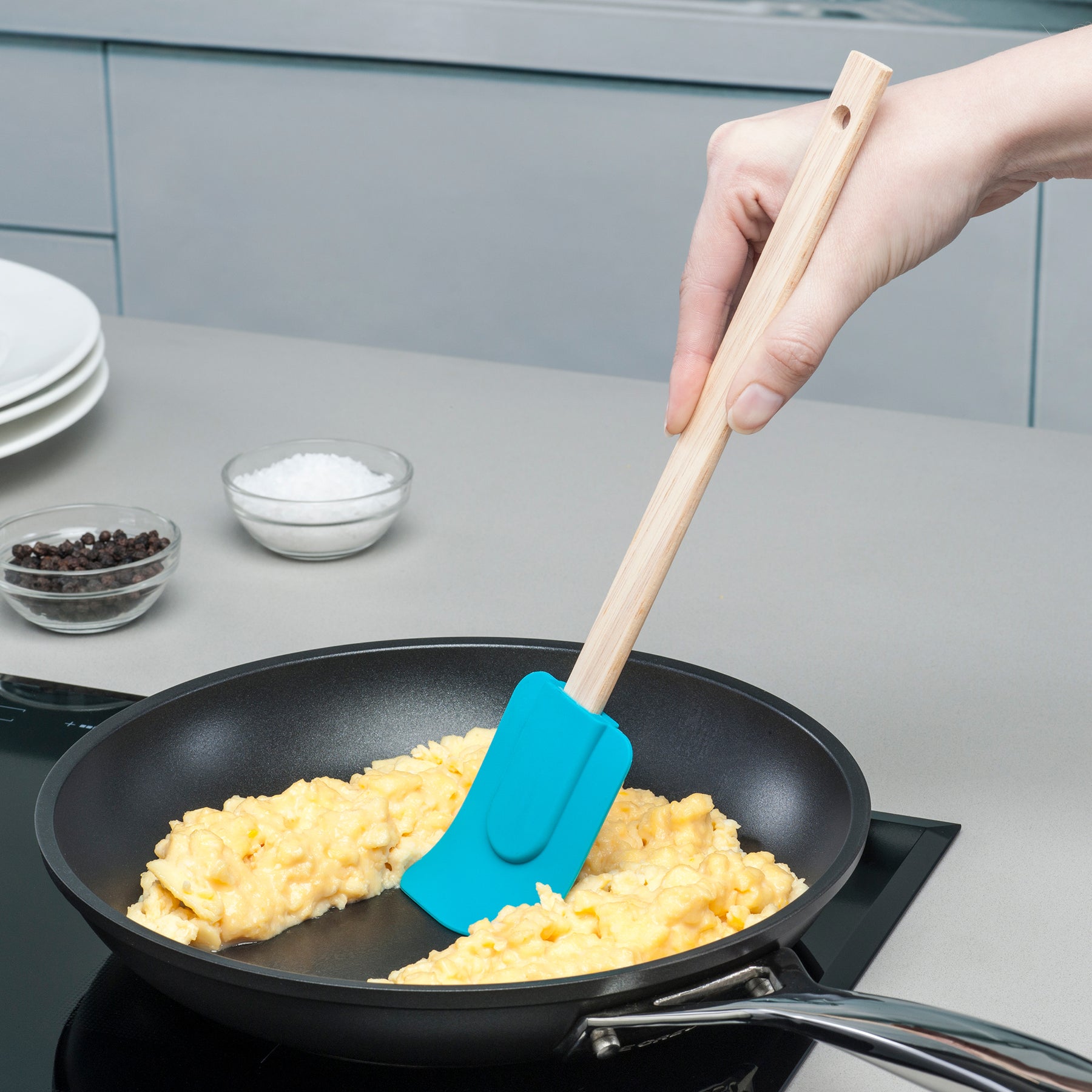 Silicone Spatula with Wooden Handle