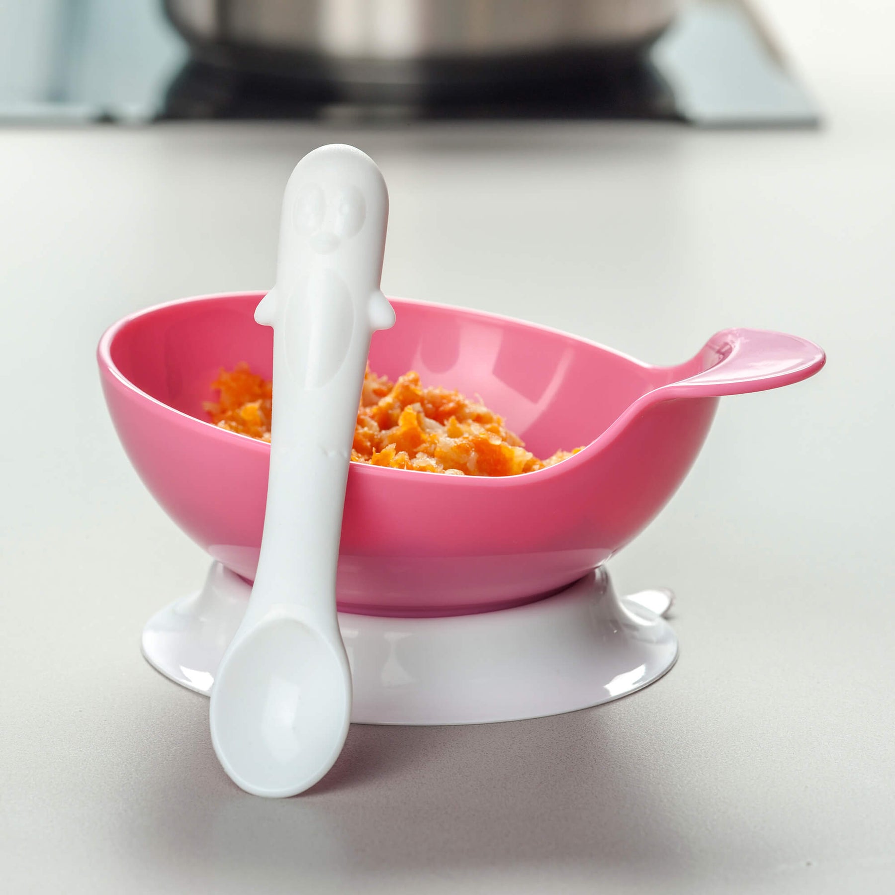 Suction Base Baby Bowl & Spoon Set