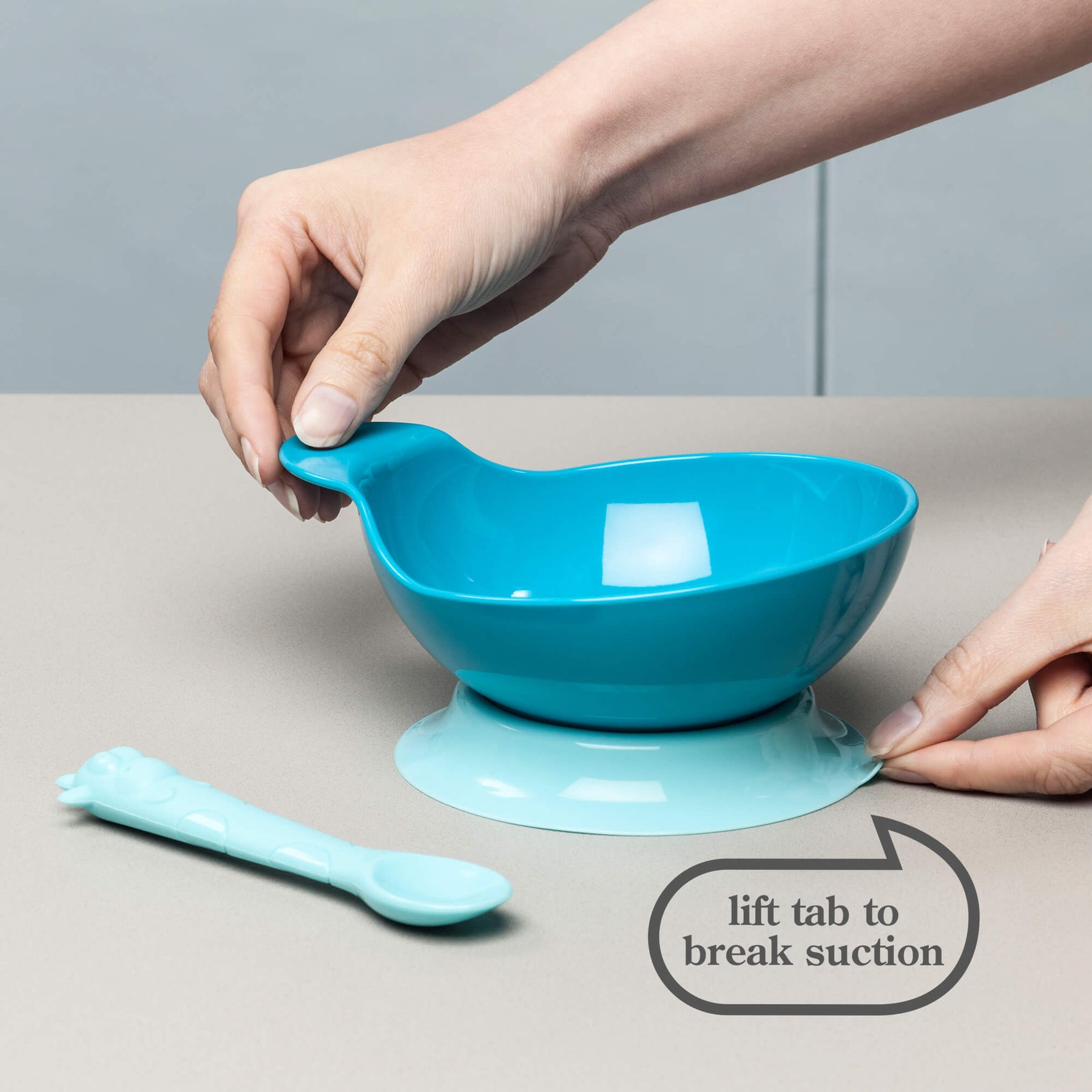 Suction Base Baby Bowl & Spoon Set
