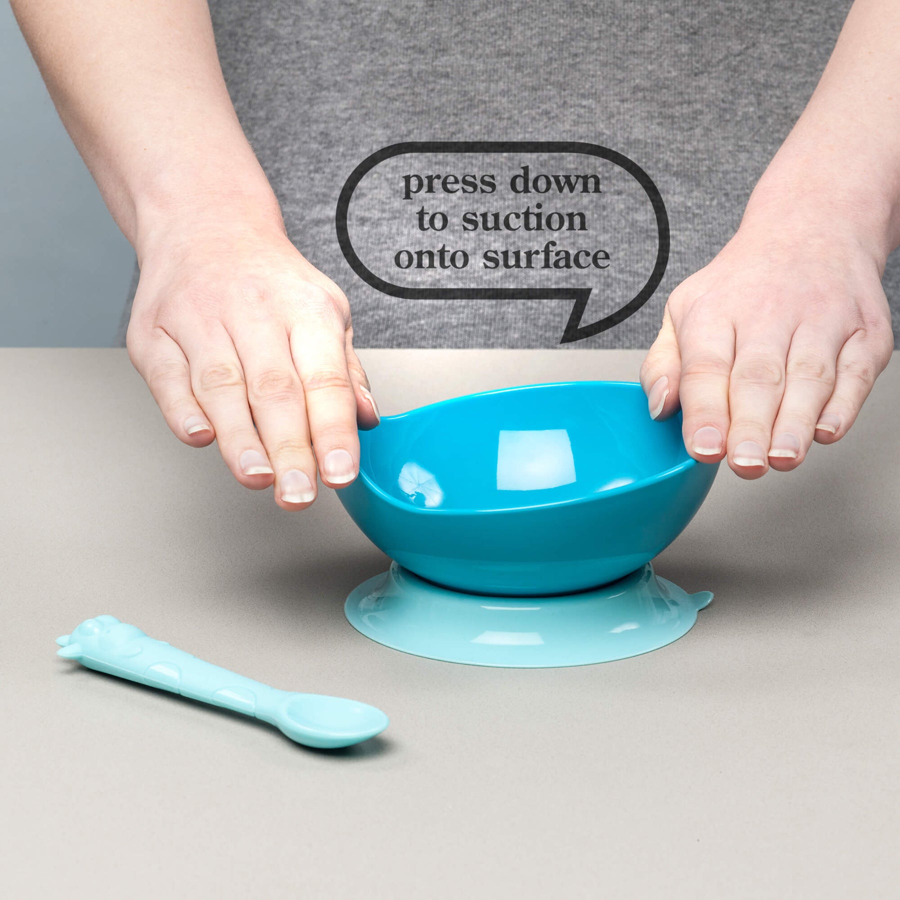 Suction Base Baby Bowl & Spoon Set
