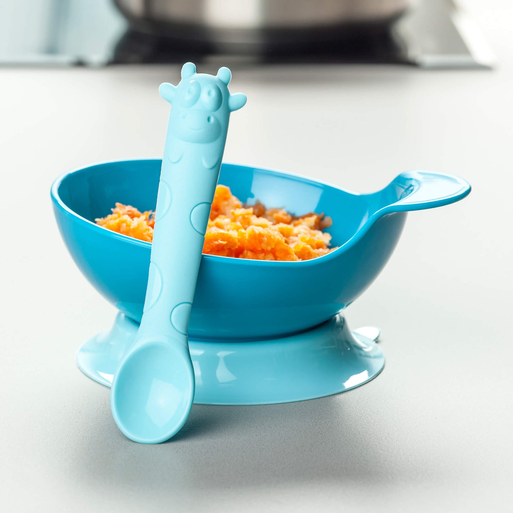 Suction Base Baby Bowl & Spoon Set