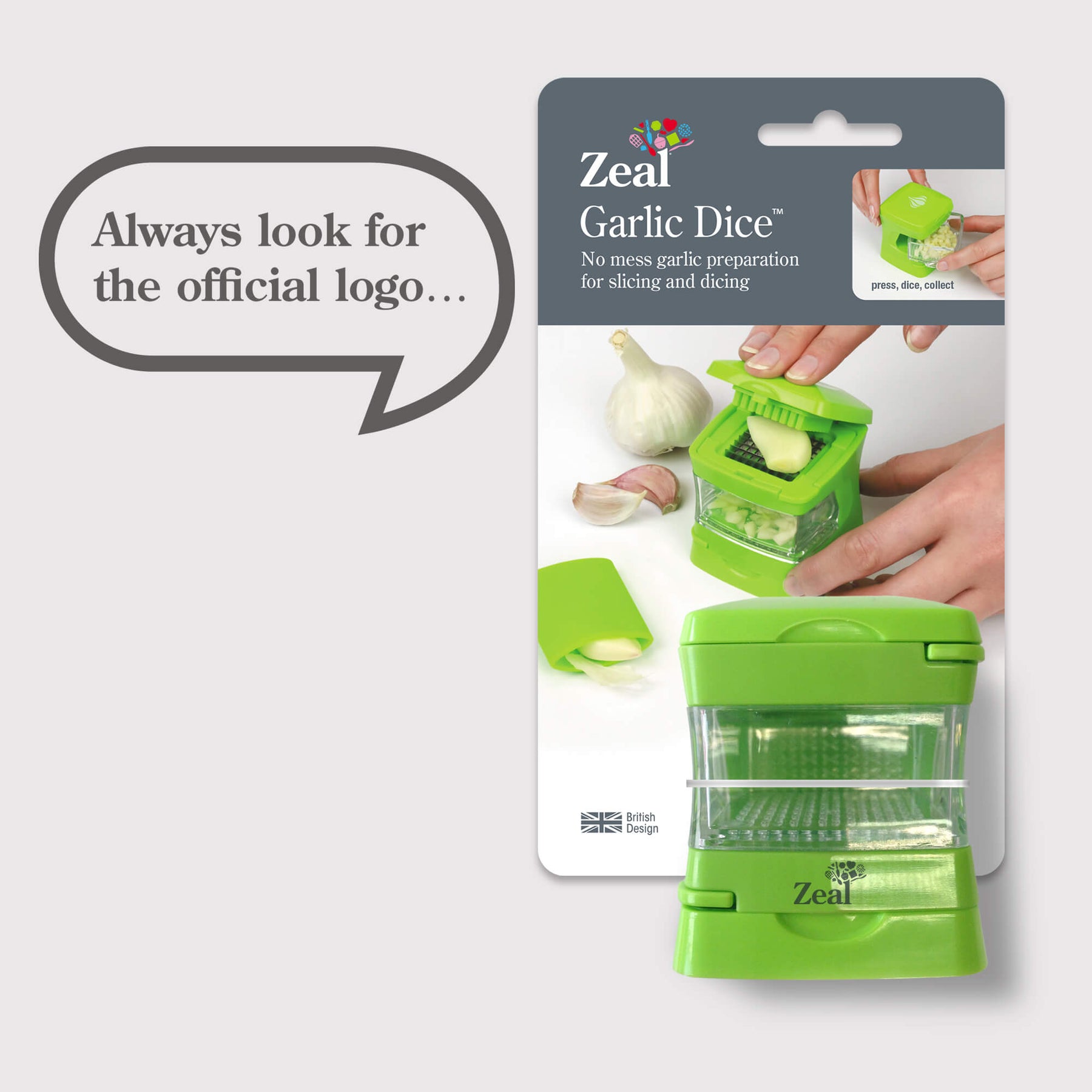 All in One Garlic Dice, Slice & Press