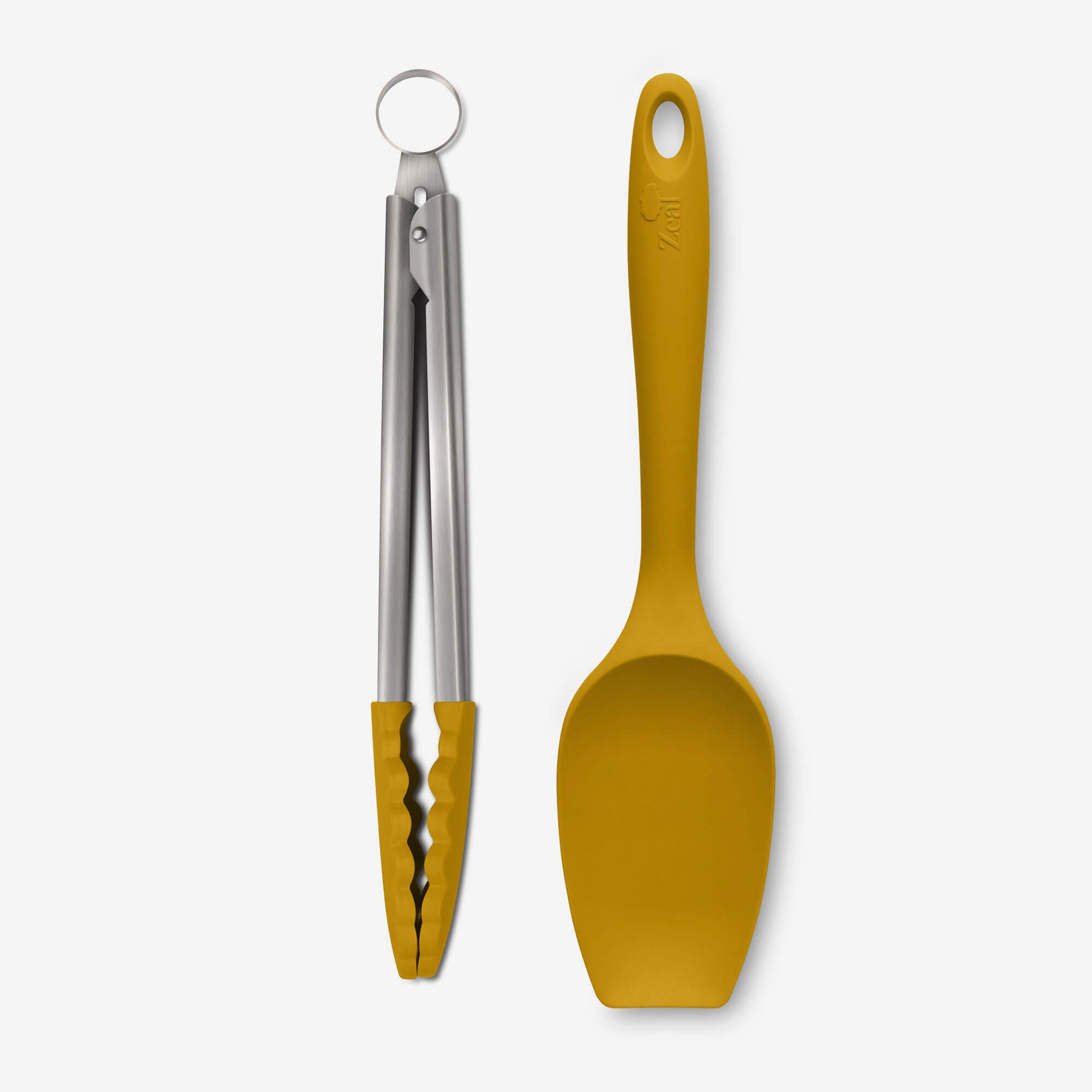 Silicone Kitchen Tongs & Spatula Spoon Set