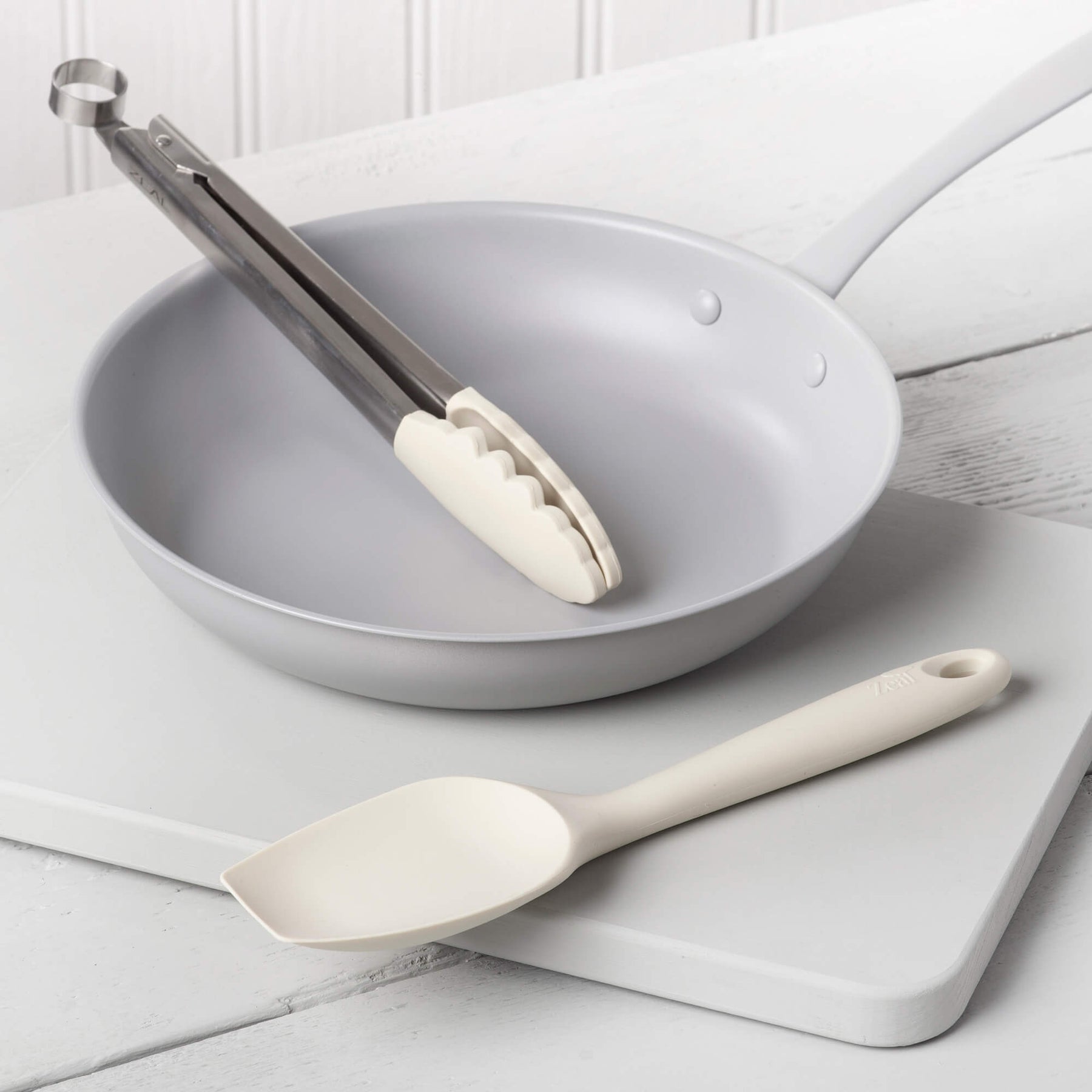 Silicone Kitchen Tongs & Spatula Spoon Set