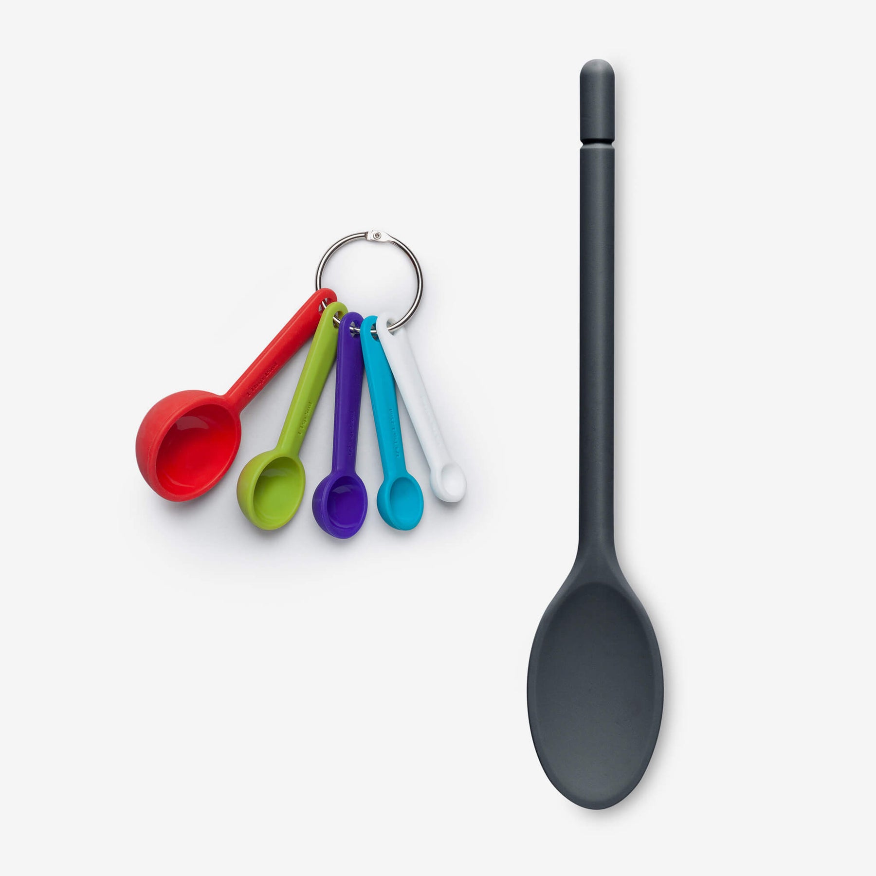Silicone Measuring Spoons & Traditional Spoon Baking Set