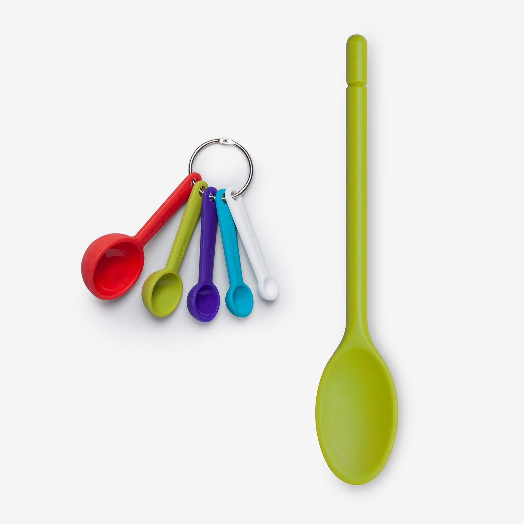 Silicone Measuring Spoons & Traditional Spoon Baking Set