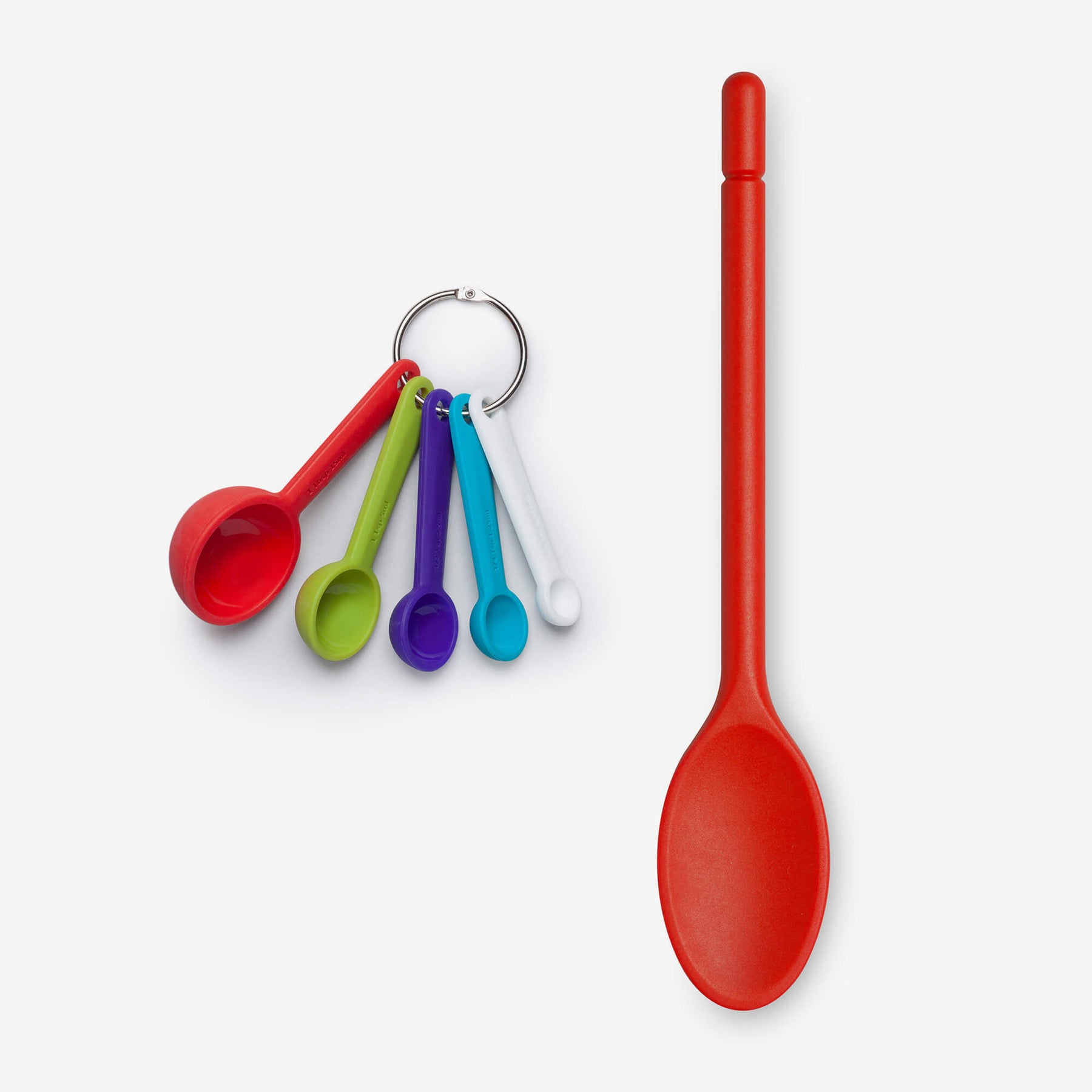 Silicone Measuring Spoons & Traditional Spoon Baking Set