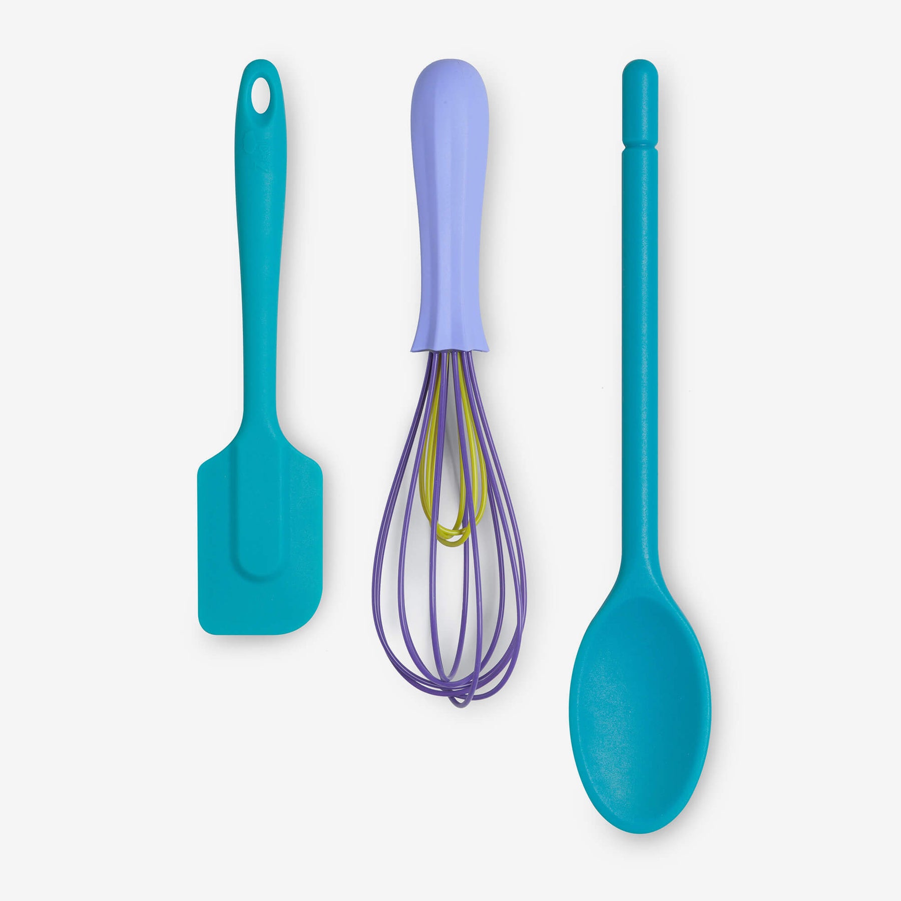 Silicone Spatula, Traditional Spoon & Whisk Set