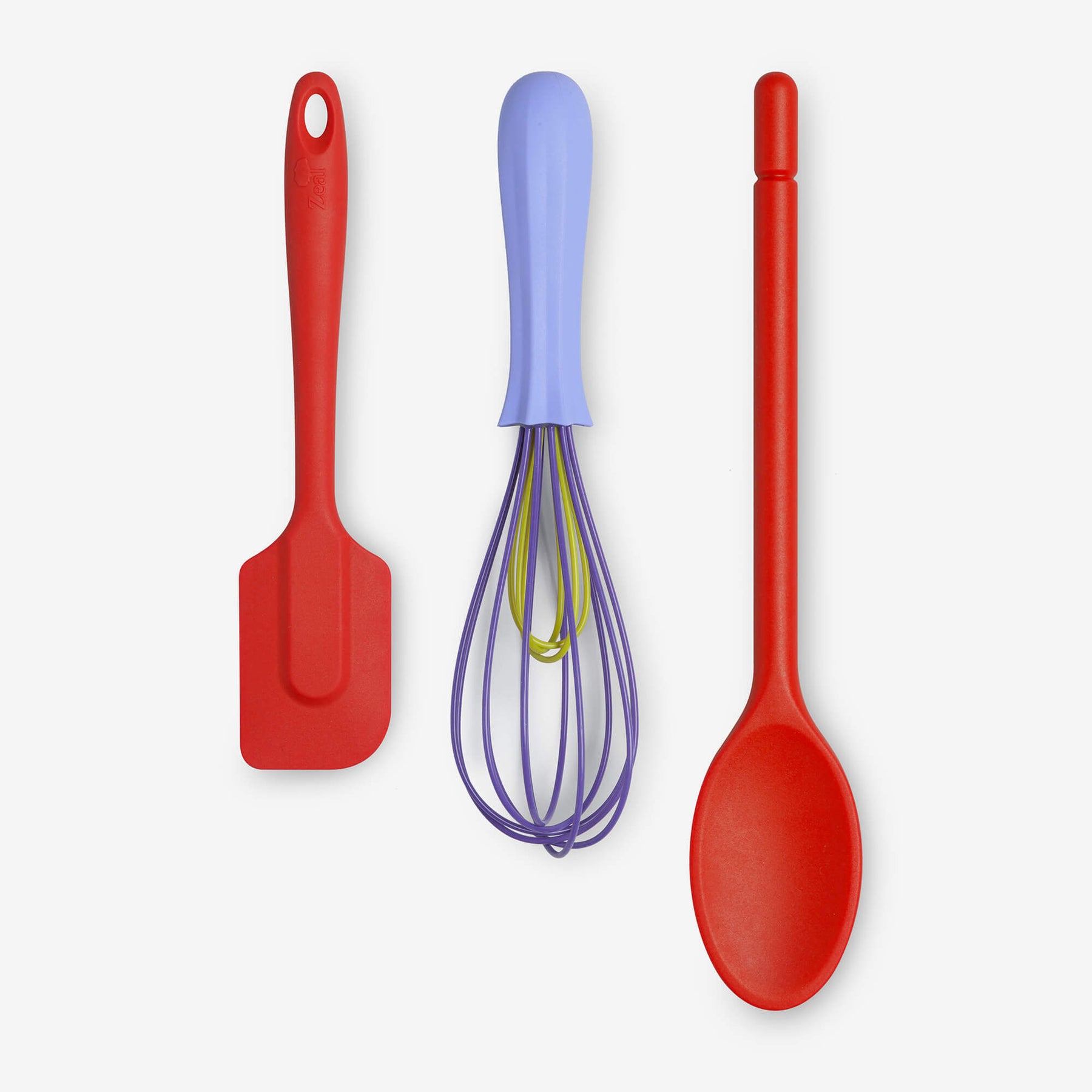 Silicone Spatula, Traditional Spoon & Whisk Set