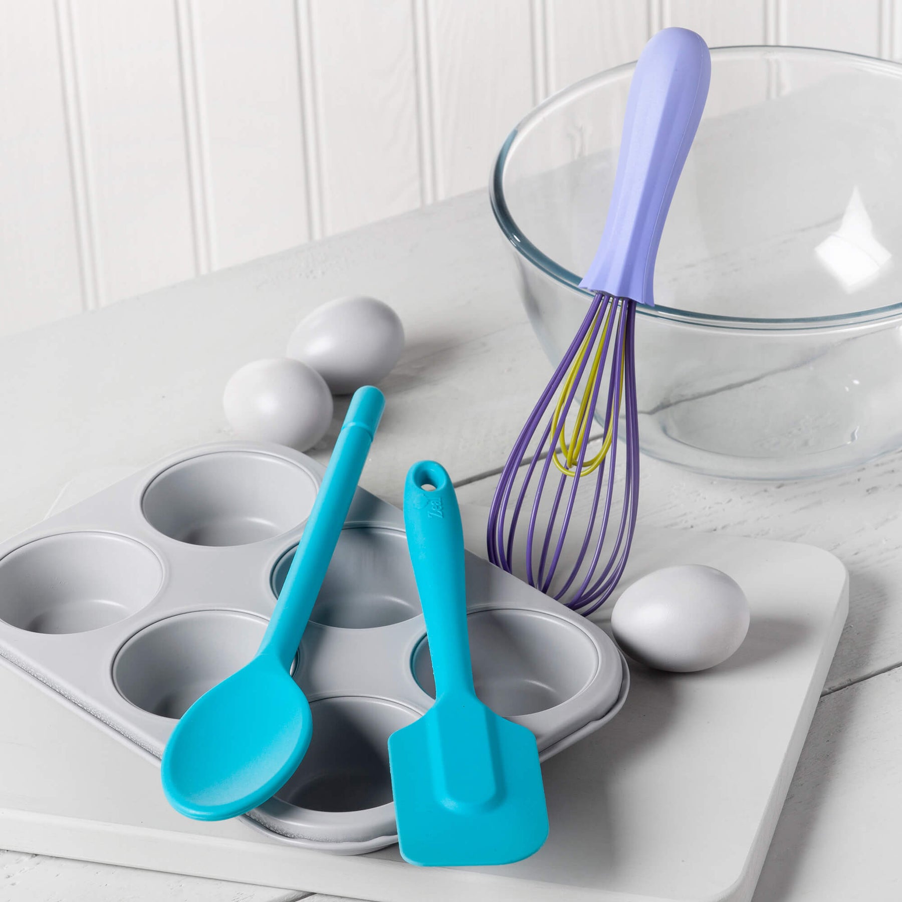 Silicone Spatula, Traditional Spoon & Whisk Set