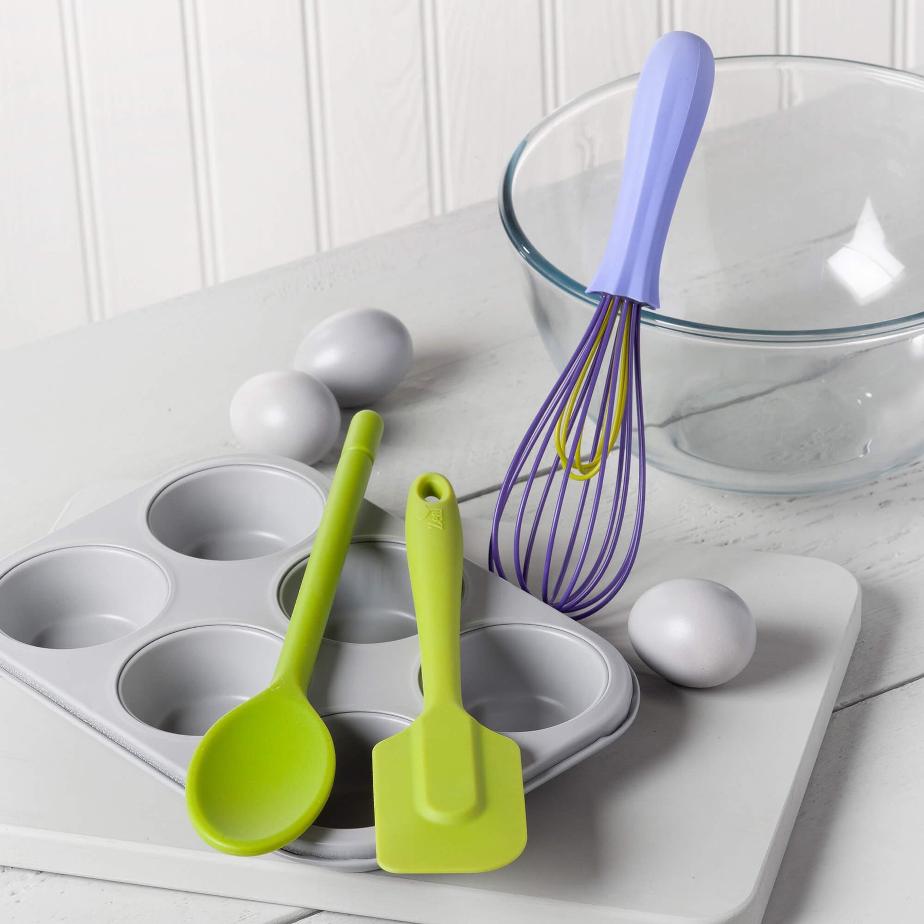 Silicone Spatula, Traditional Spoon & Whisk Set