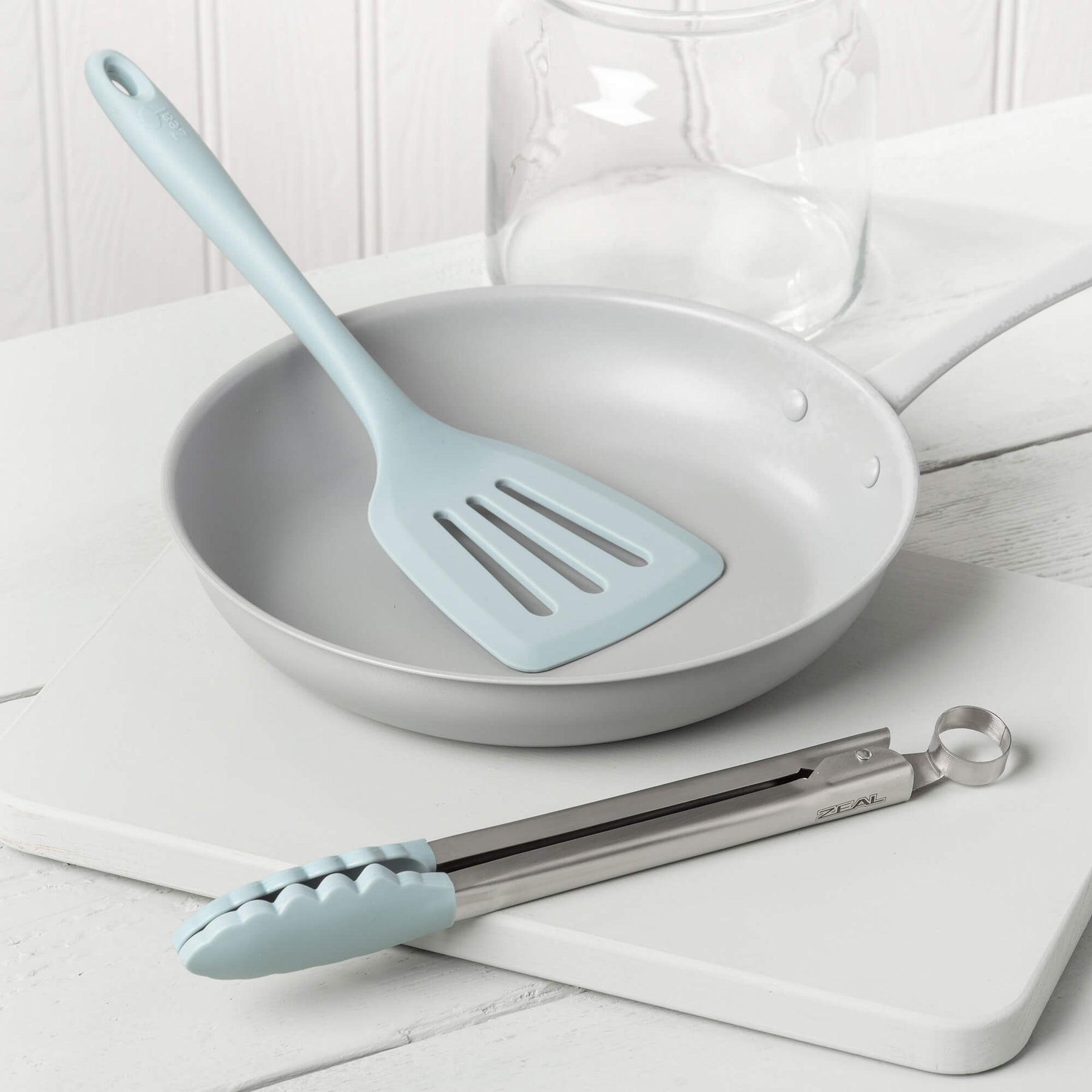 Silicone Kitchen Tongs & Slotted Turner Set
