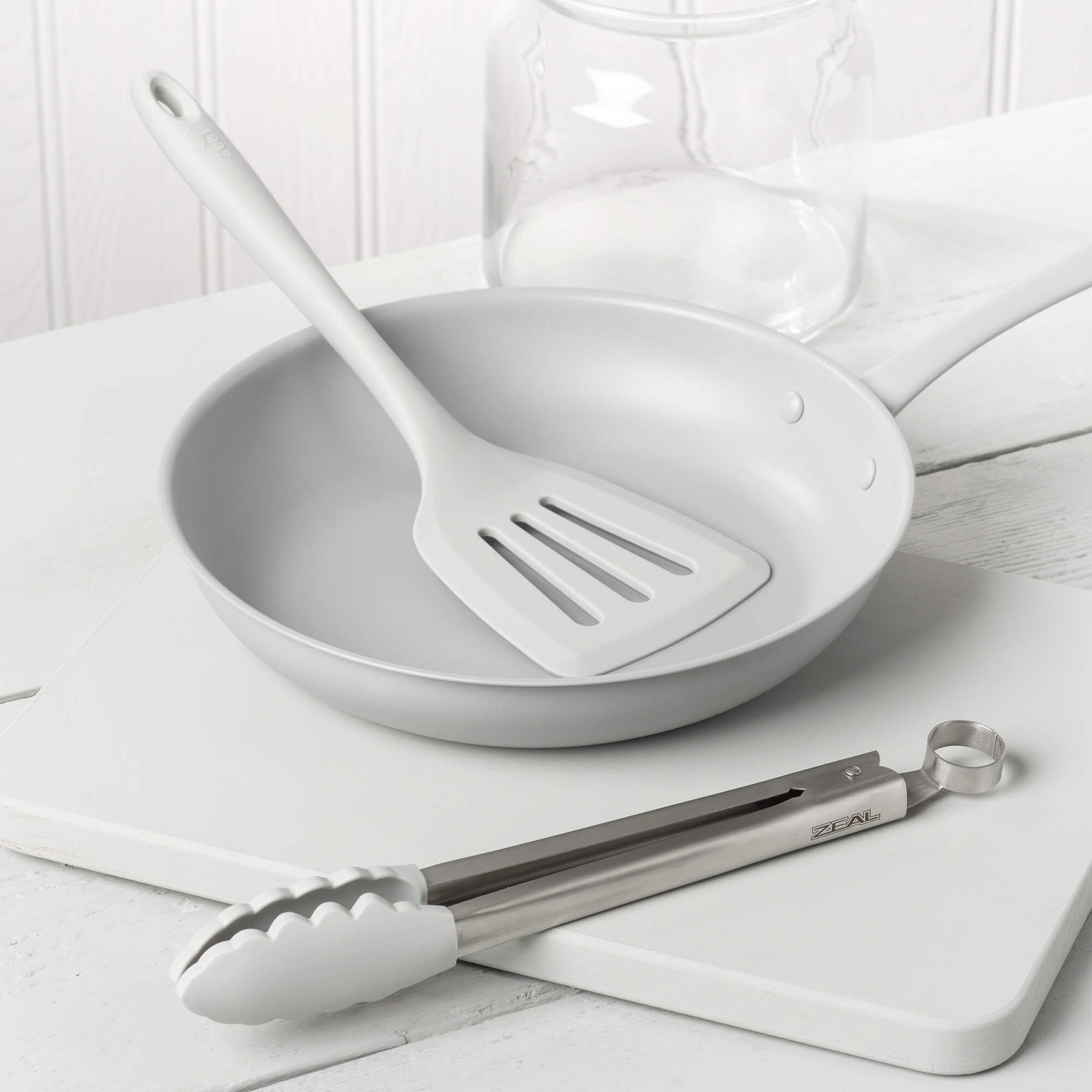 Silicone Kitchen Tongs & Slotted Turner Set