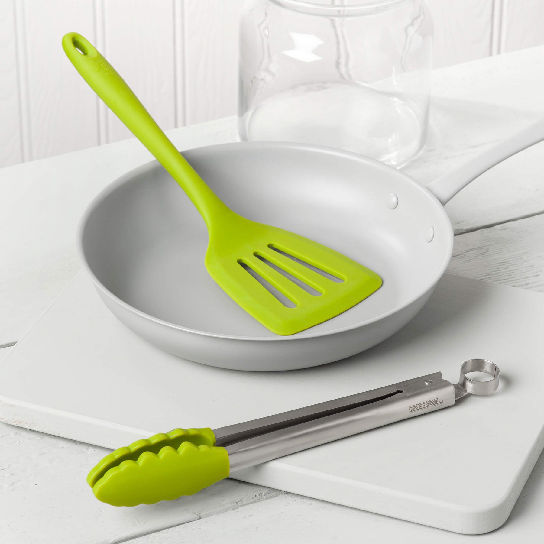 Silicone Kitchen Tongs & Slotted Turner Set