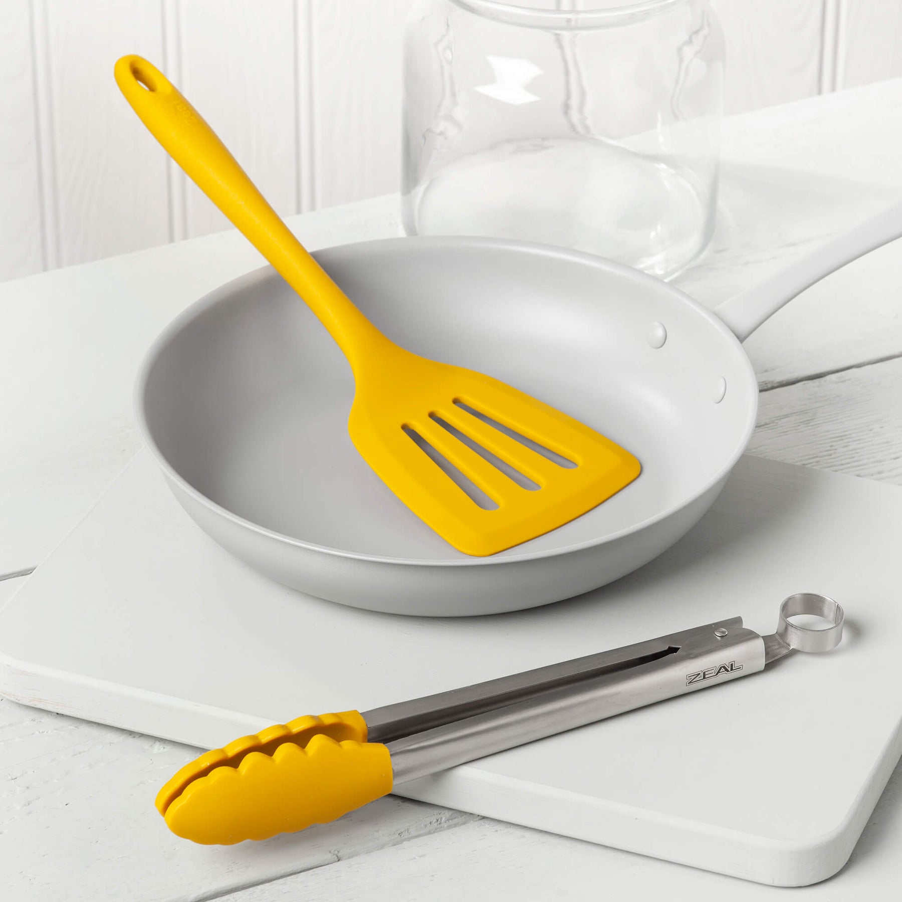 Silicone Kitchen Tongs & Slotted Turner Set
