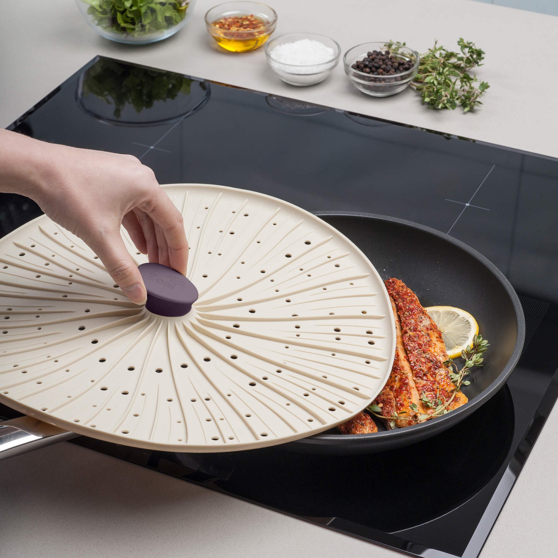 Mushroom Silicone Splatter Guard