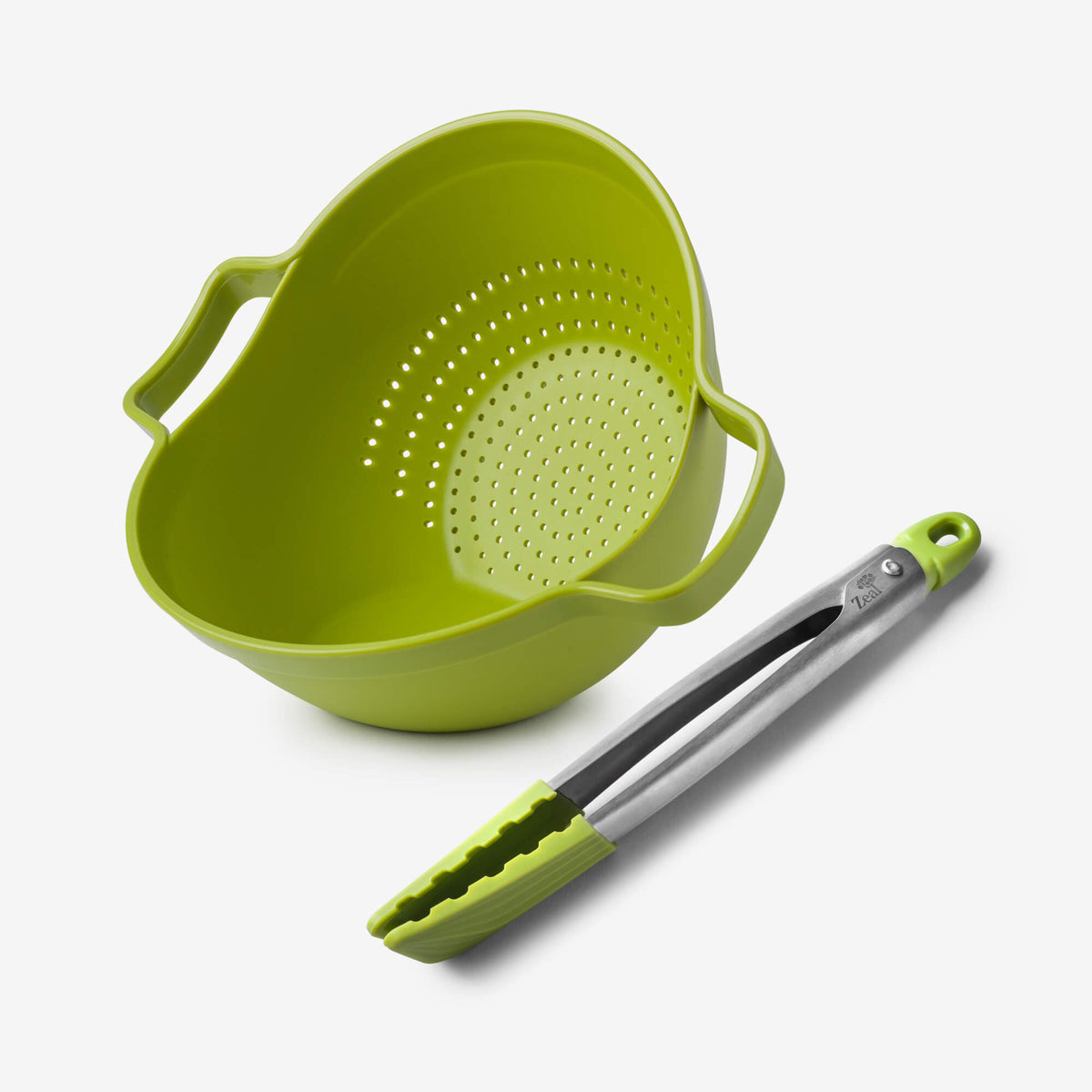 Drain & Serve™ Colander with Tong Set