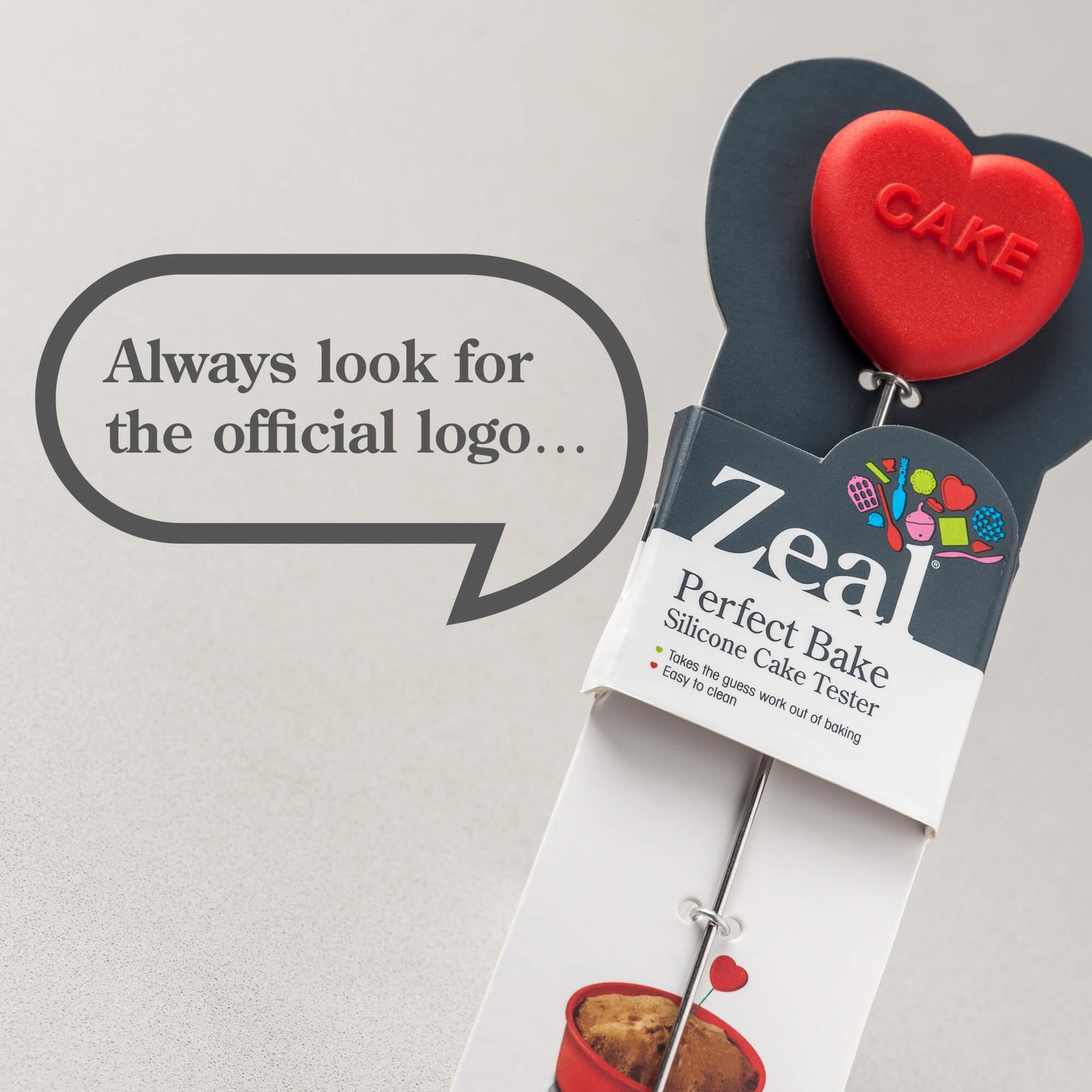Cake Tester with Silicone Heart Handle