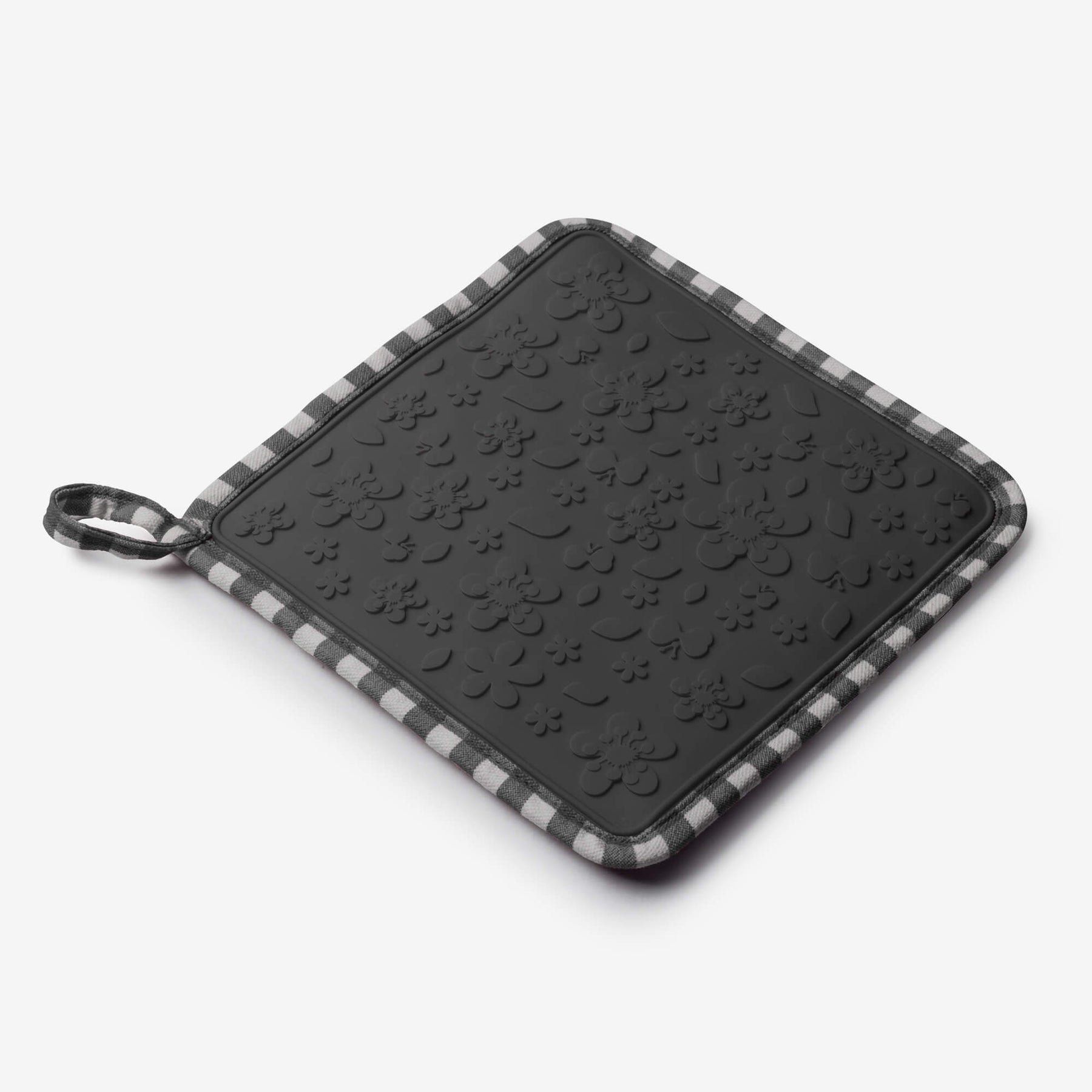 Silicone Square Hot Grab / Trivet Mat, Gingham
