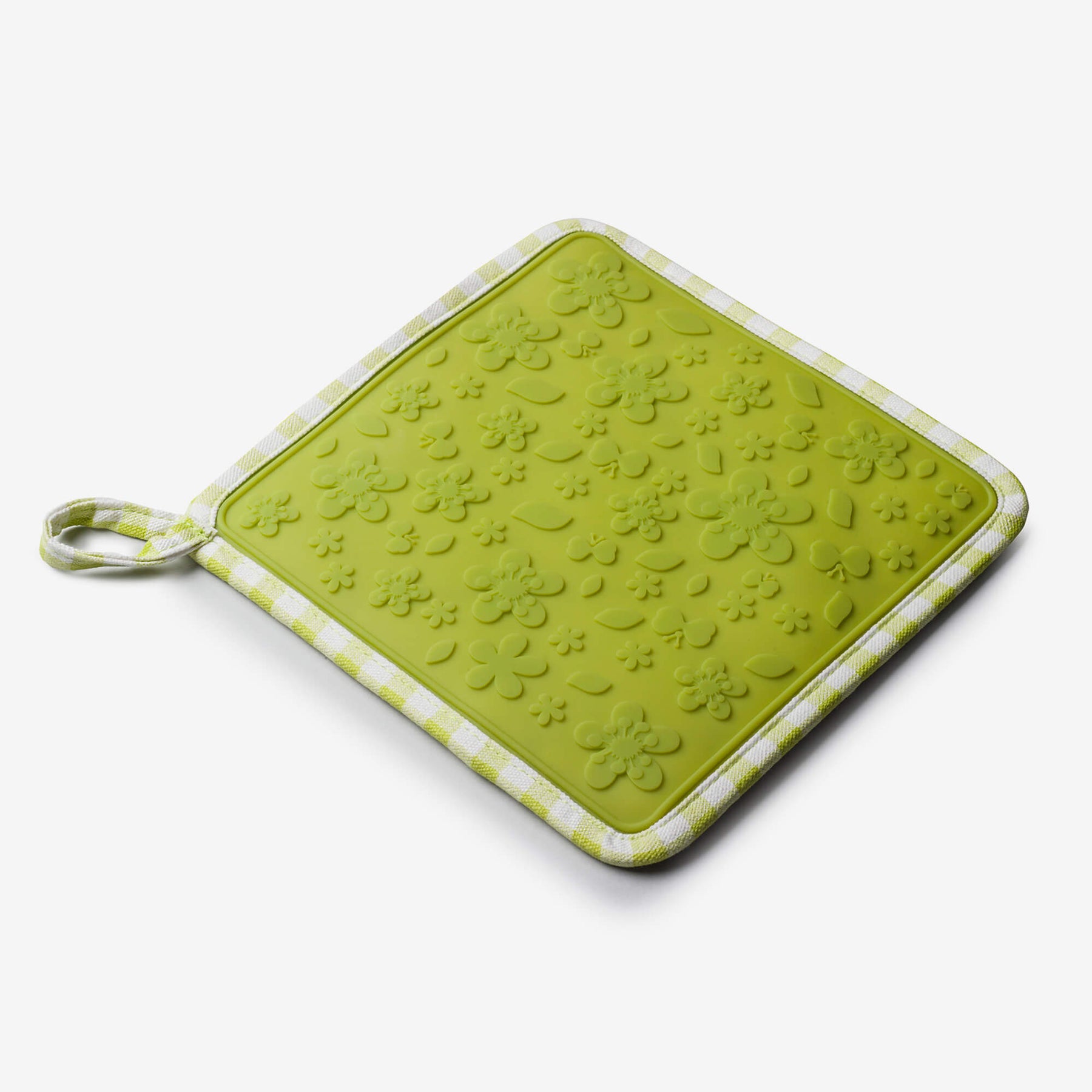 Silicone Square Hot Grab / Trivet Mat, Gingham