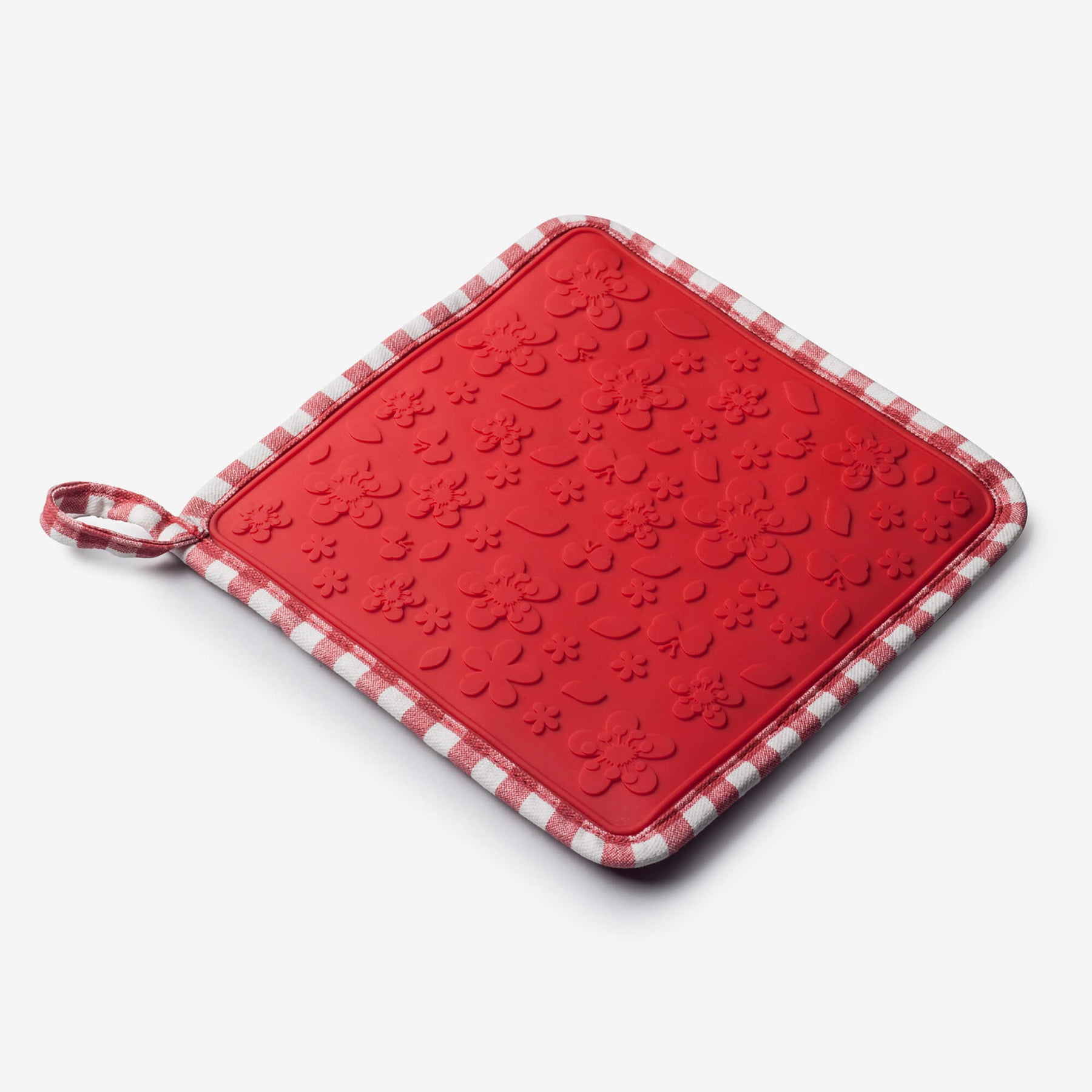 Silicone Square Hot Grab / Trivet Mat, Gingham