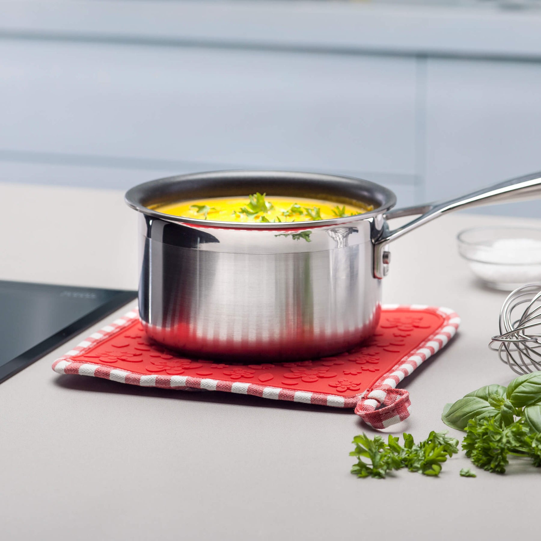 Silicone Square Hot Grab / Trivet Mat, Gingham