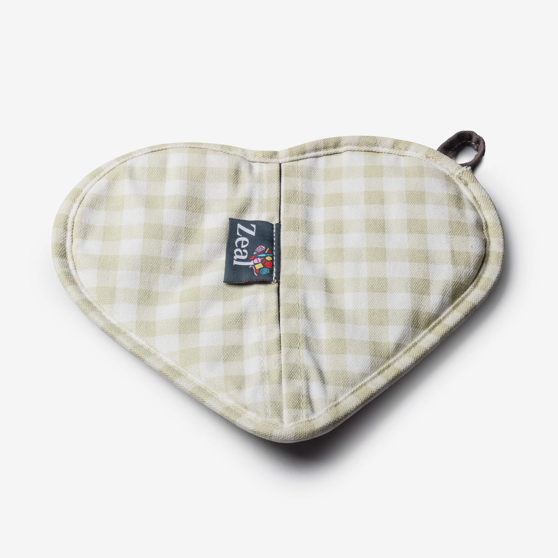 Silicone Heart Shaped Hot Grab / Trivet Mat, Gingham