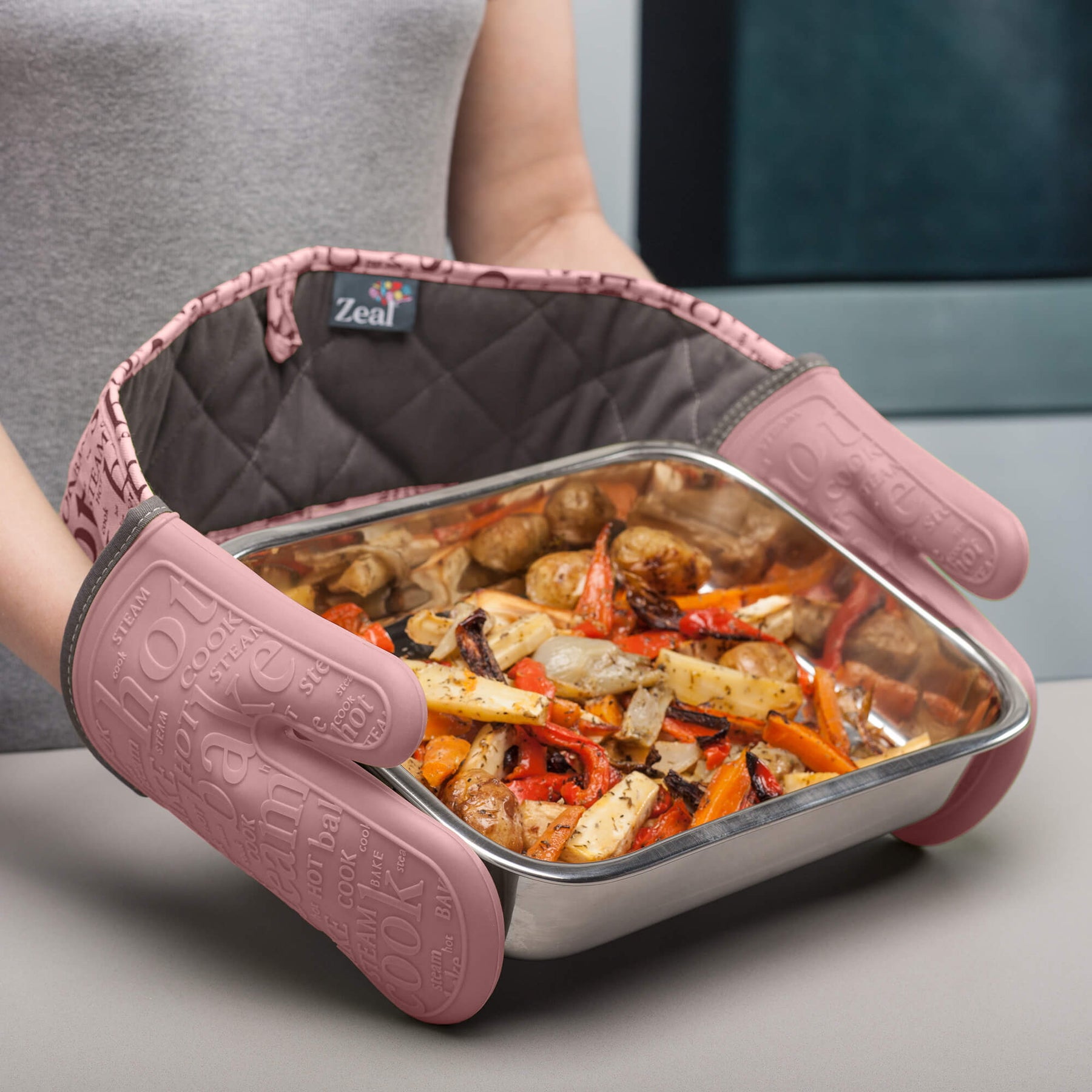 Steam Stop™ Waterproof Silicone Double Oven Glove