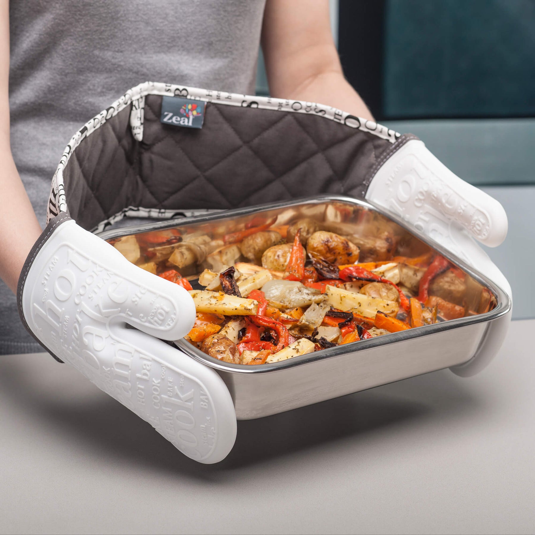 Steam Stop™ Waterproof Silicone Double Oven Glove