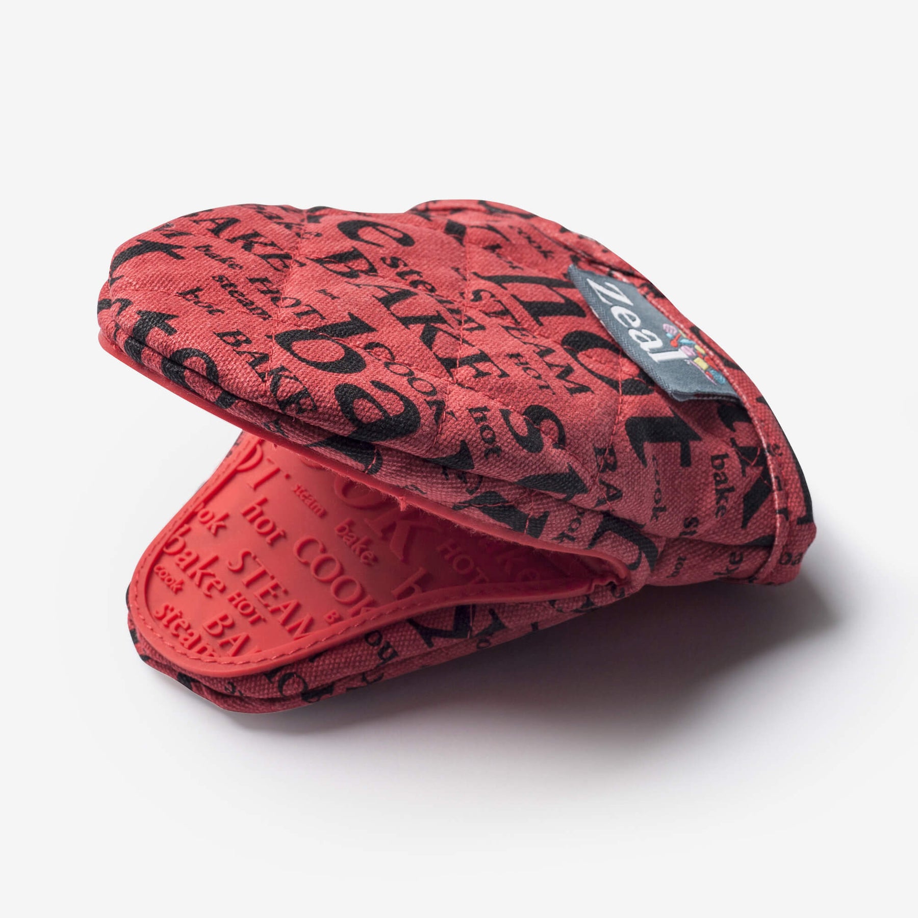Silicone Hot Grab Mini Oven Mitt, Hot Print