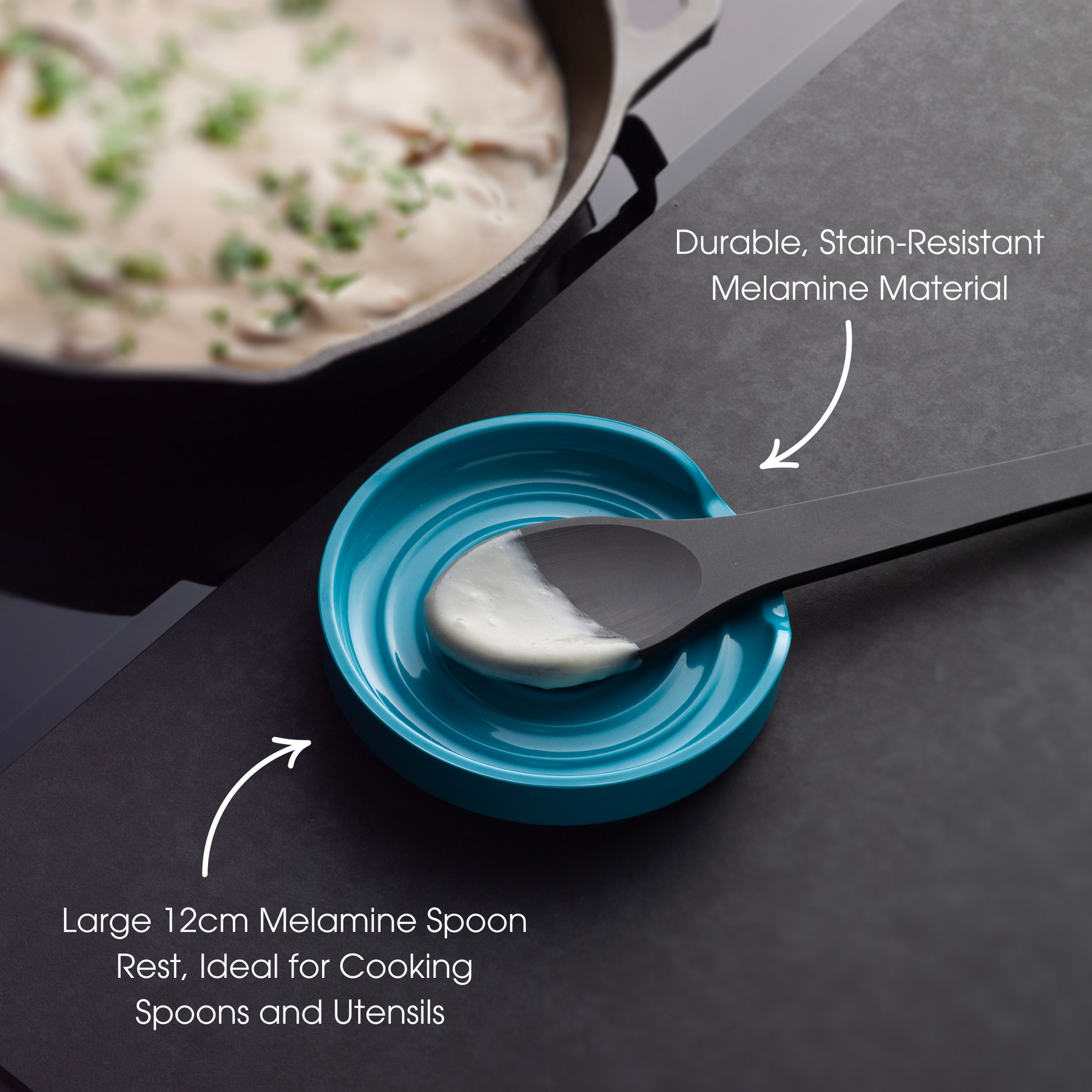 Melamine Circular Spoon Rest, 12cm