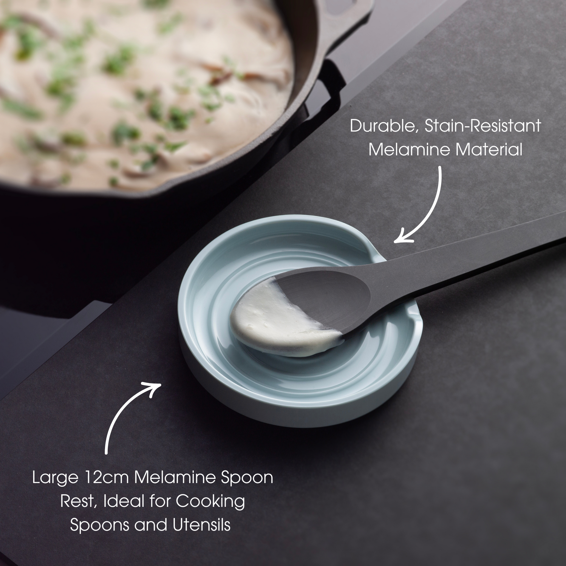 Melamine Circular Spoon Rest, 12cm