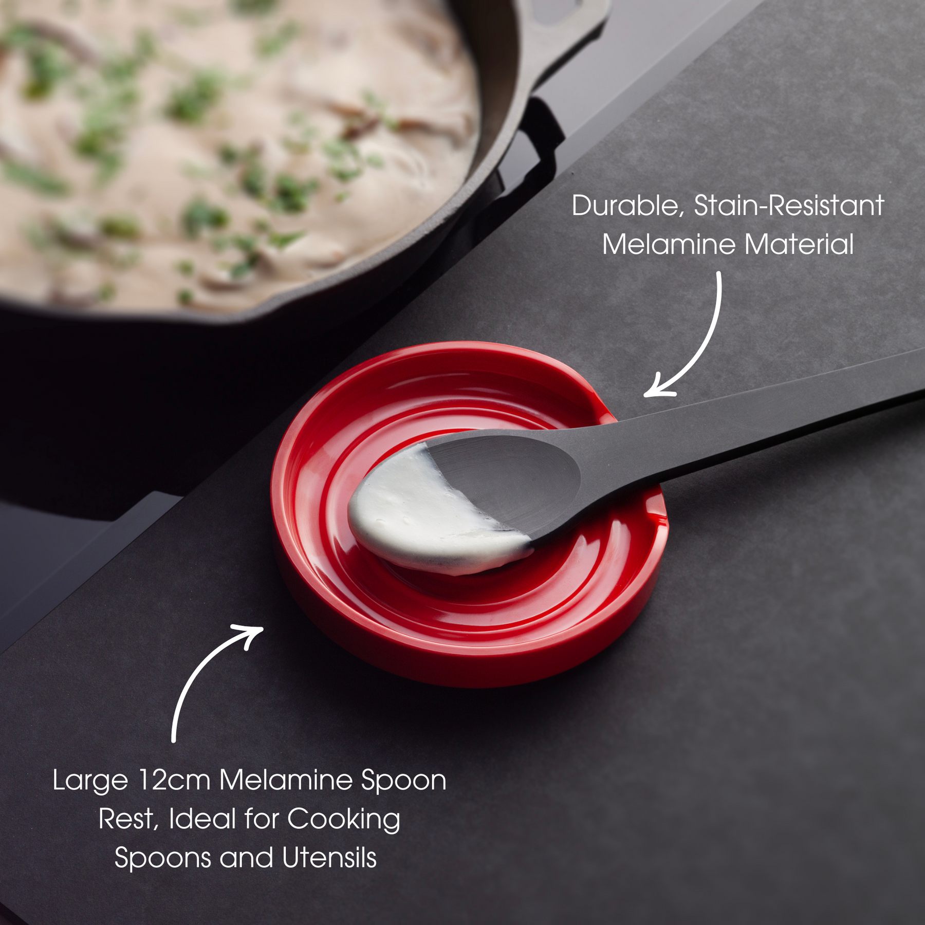 Melamine Circular Spoon Rest, 12cm