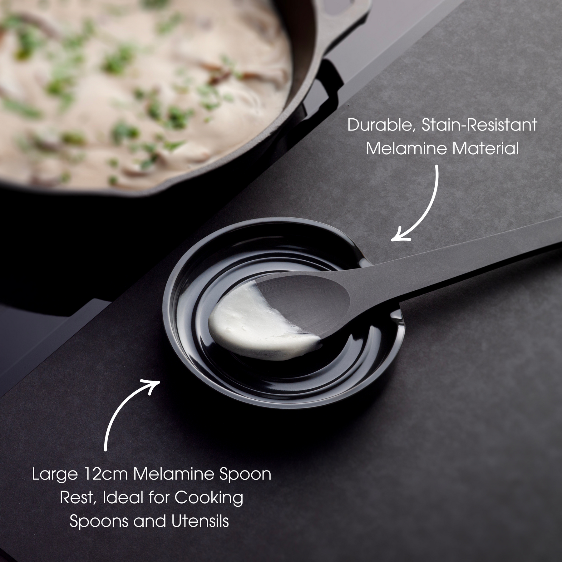 Melamine Circular Spoon Rest, 12cm