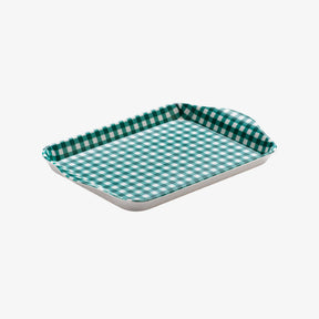 Melamine Gingham Tray, 18 x 14cm