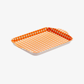 Melamine Gingham Tray, 18 x 14cm