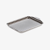 Melamine Gingham Tray, 18 x 14cm