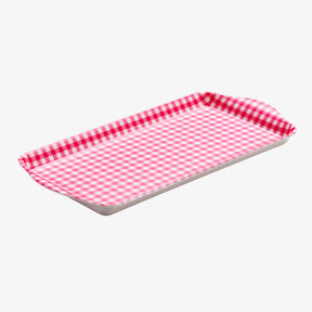 Melamine Gingham Sandwich Serving Tray
