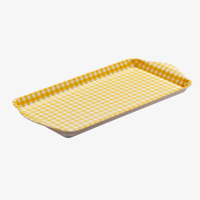 Melamine Gingham Sandwich Serving Tray