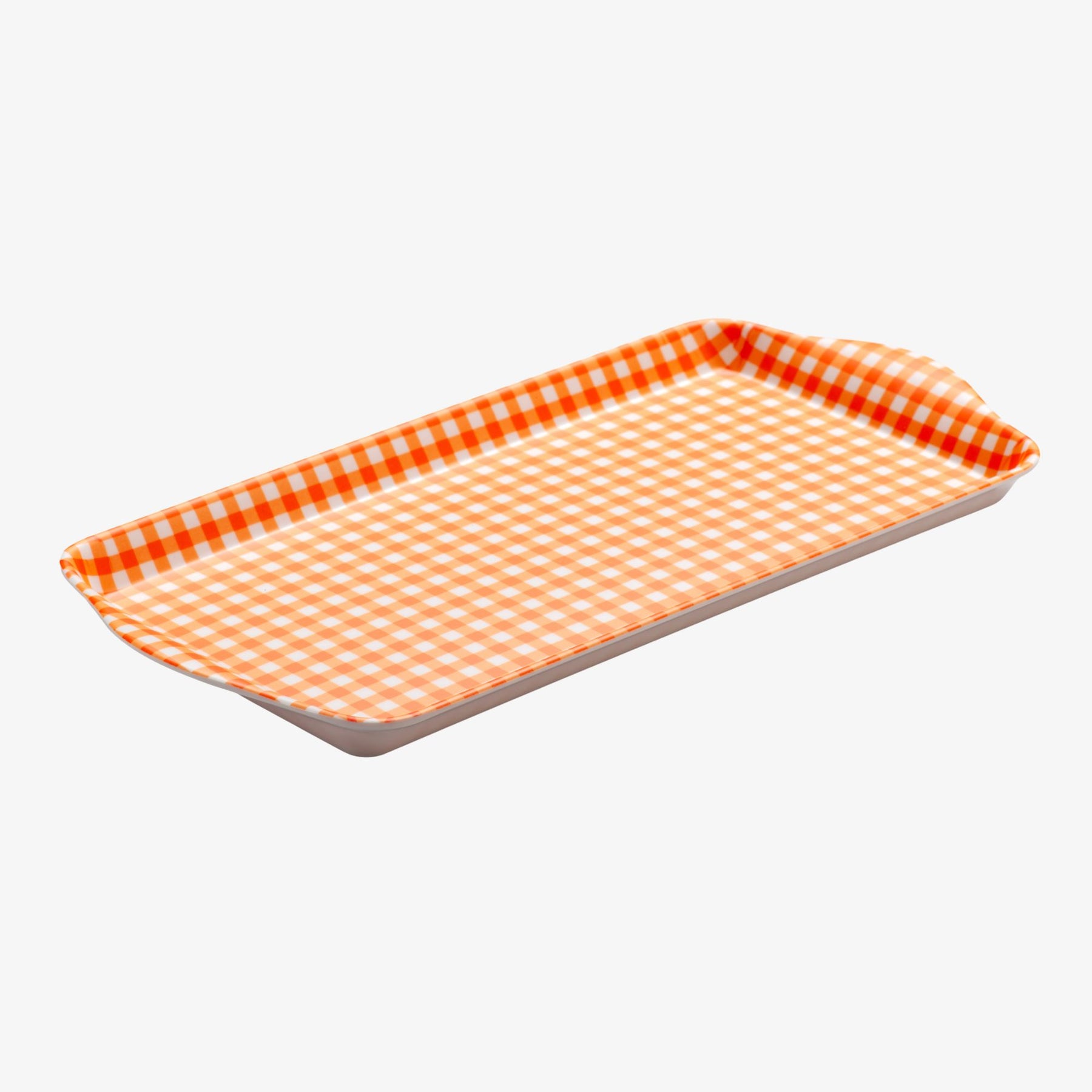 Melamine Gingham Sandwich Serving Tray