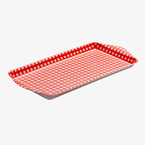 Melamine Gingham Sandwich Serving Tray