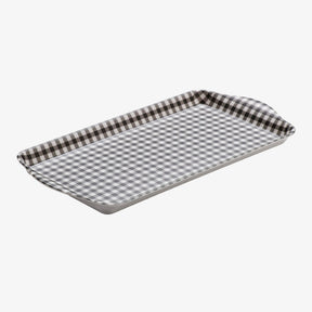 Melamine Gingham Sandwich Serving Tray