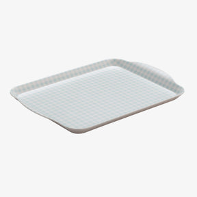 Melamine Gingham Tray, 30 x 21cm