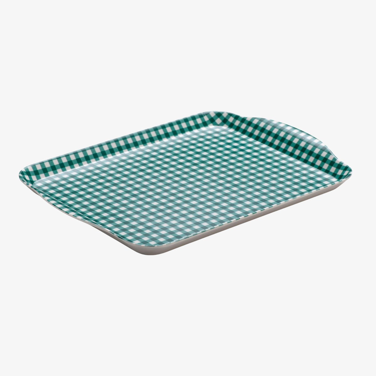 Melamine Gingham Tray, 30 x 21cm