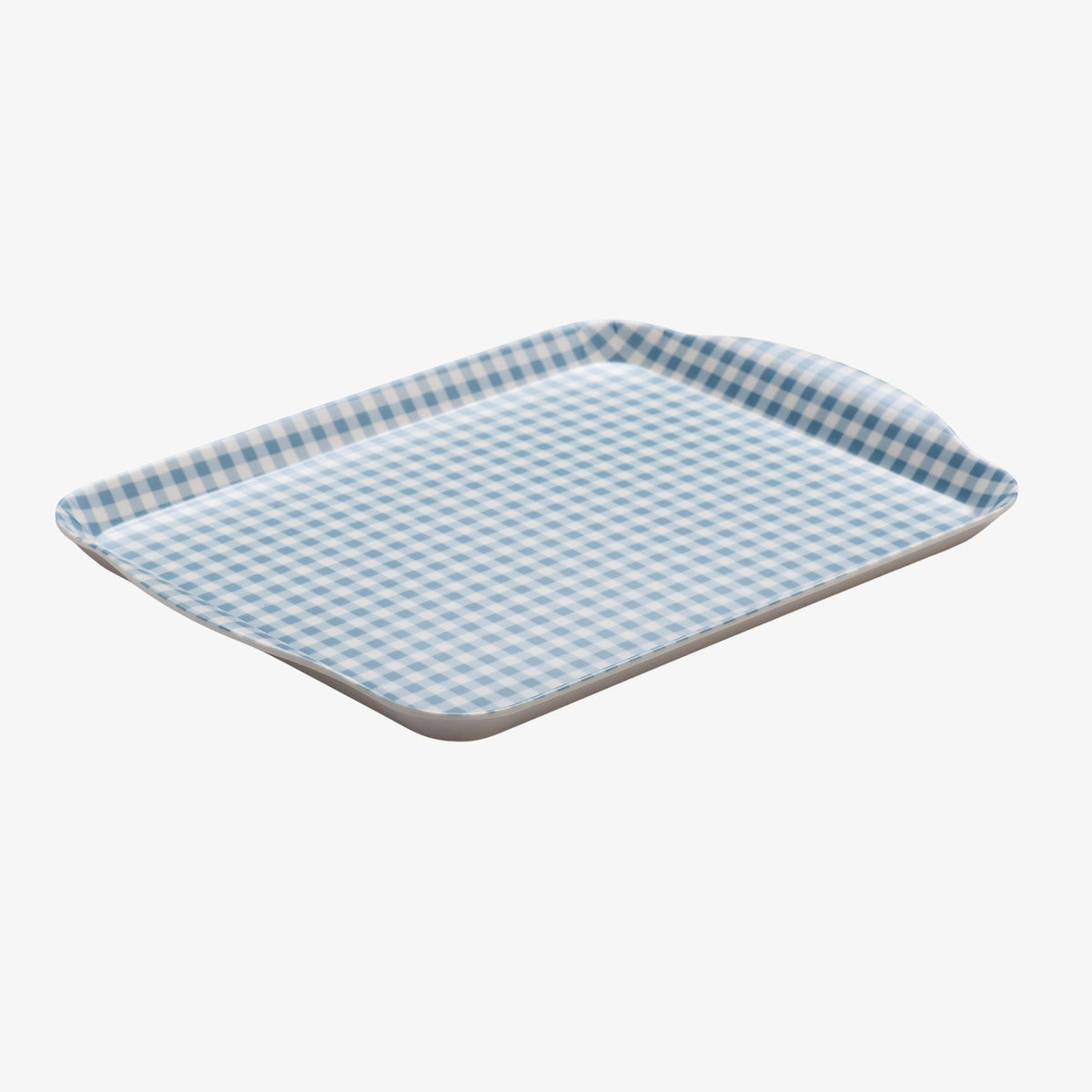 Melamine Gingham Tray, 30 x 21cm