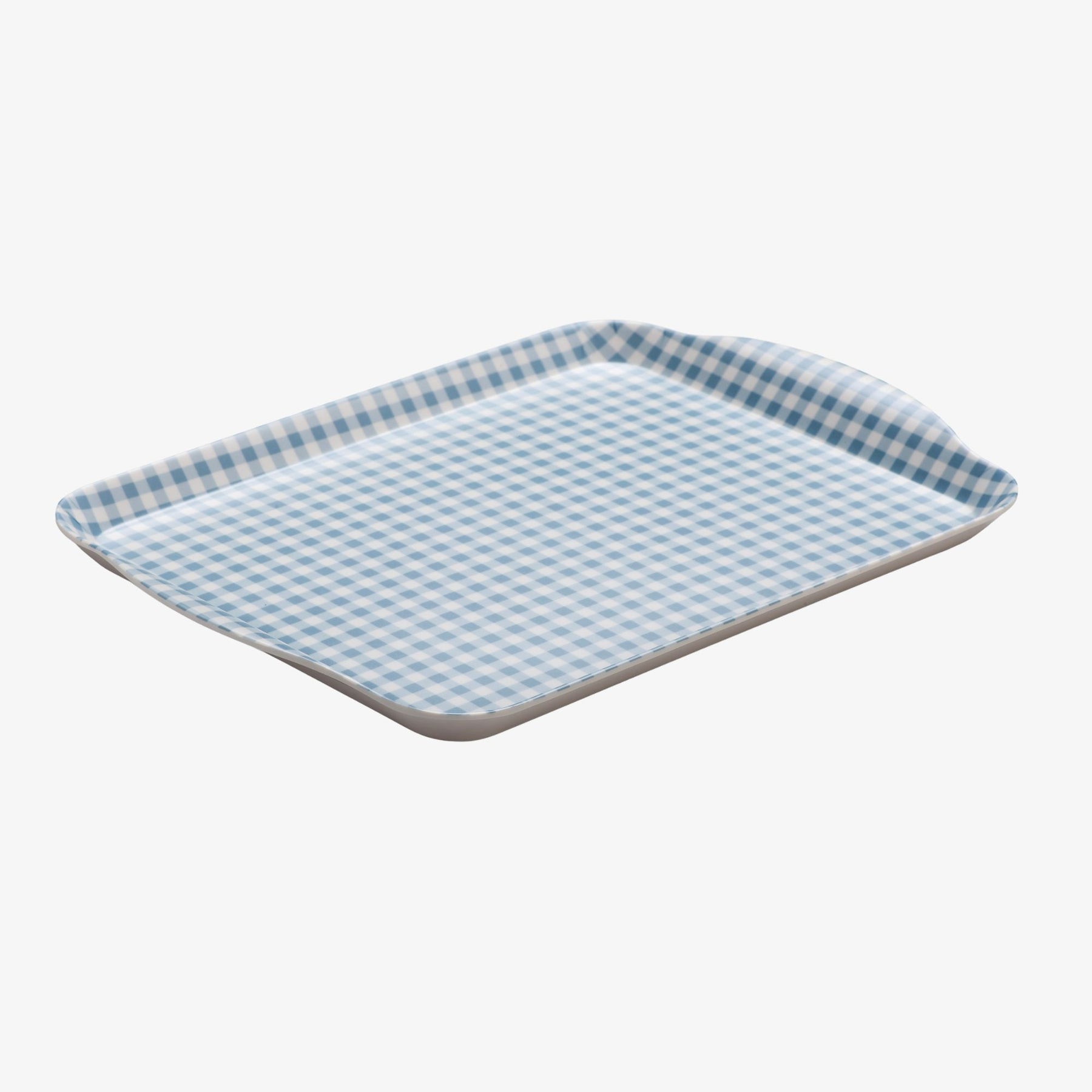 Melamine Gingham Tray, 30 x 21cm