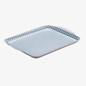 Melamine Gingham Tray, 30 x 21cm