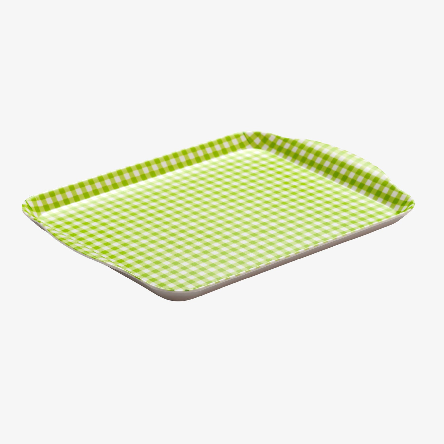Melamine Gingham Tray, 30 x 21cm